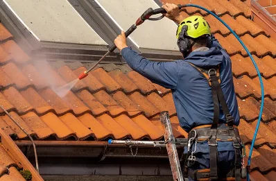 Démoussage et hydrofuge de toiture au Guislain